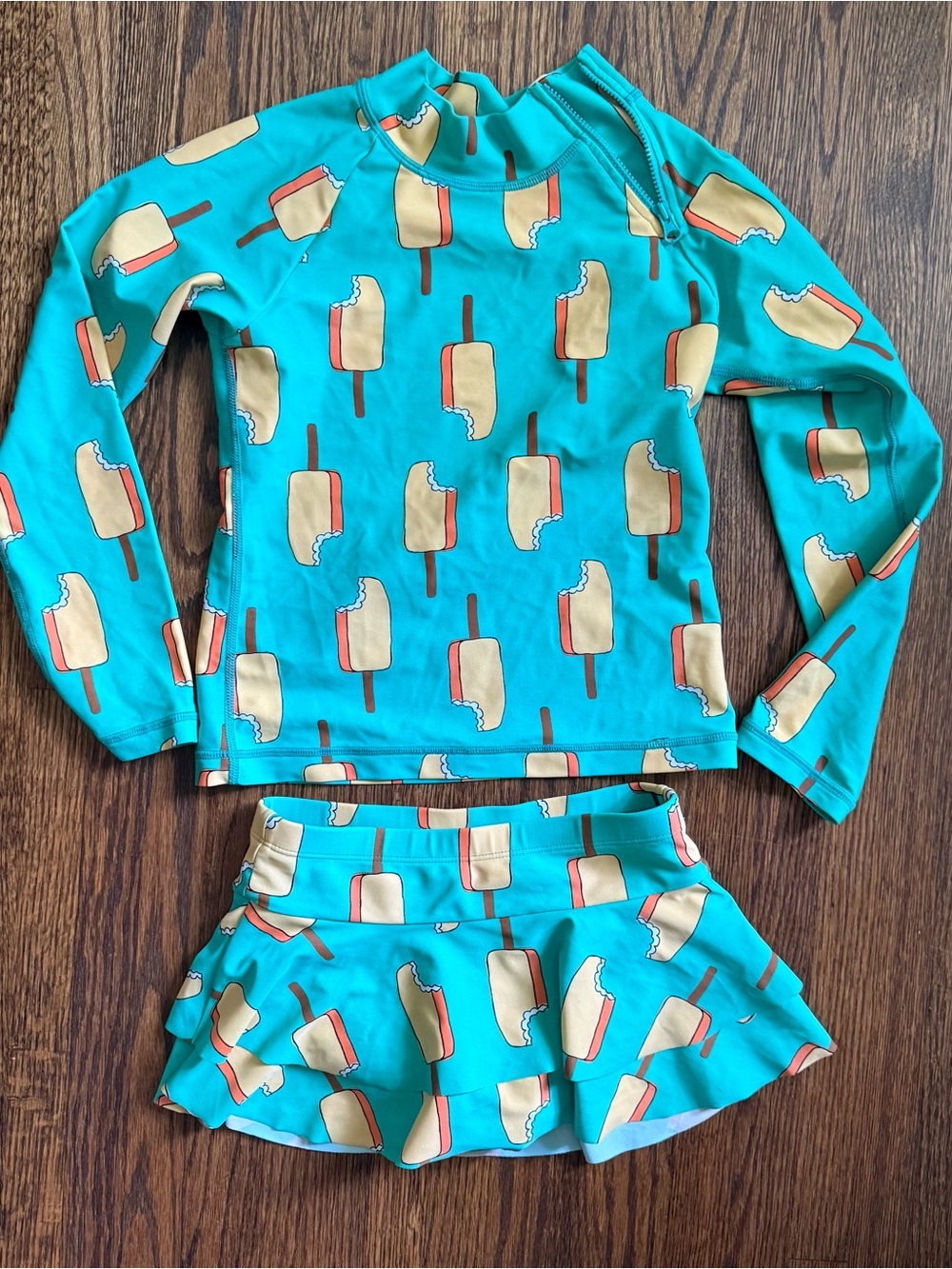 Hanna Andersso Swim Set creamcicle Print. Willing to sell pieces separately.